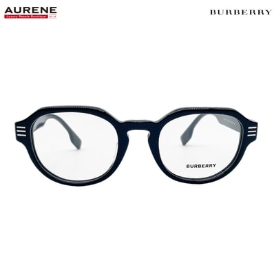 BURBERRY バーバリー メガネ 眼鏡 ロゴ クラウンパント ホースフェリー B2386F アセテート ネイビー メンズ 【中古】