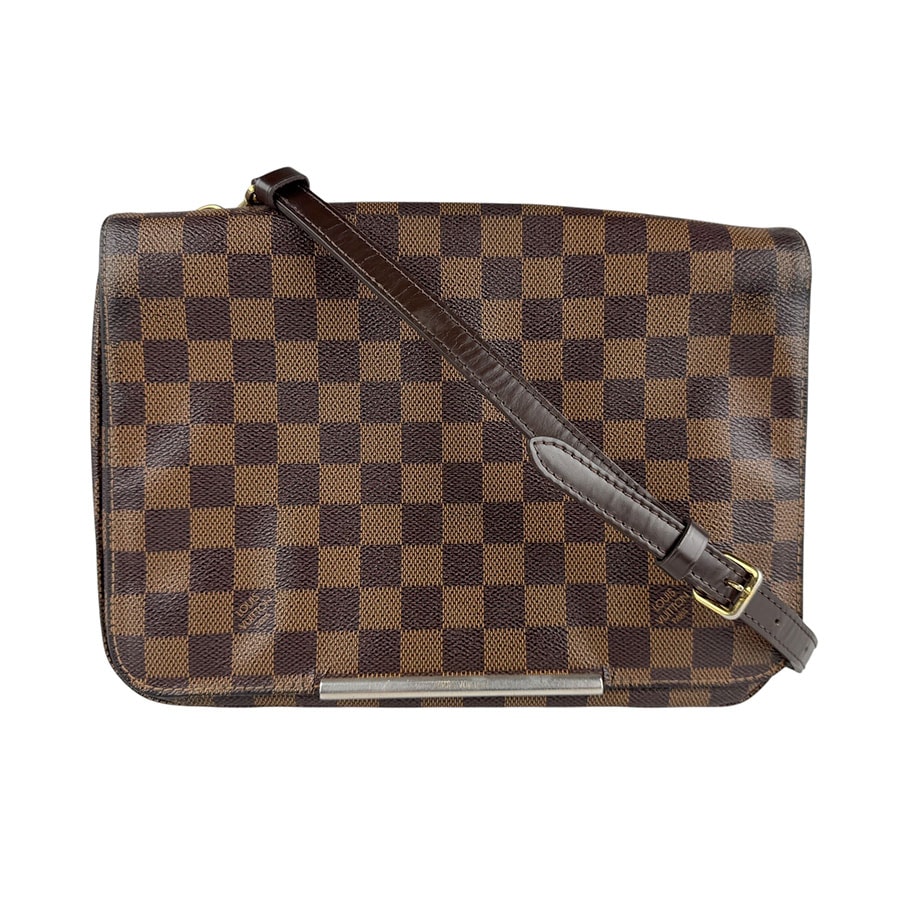 ルイ ヴィトン LOUIS VUITTON 斜め掛けショルダーバッグ ダミエ ホクストンGM ダミエキャンバス ブラウン レディース N41253【中古】 z6905