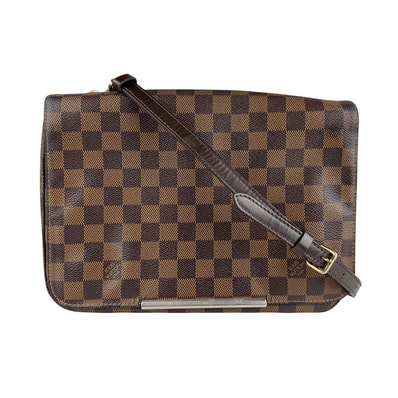 ルイ ヴィトン LOUIS VUITTON 斜め掛けショルダーバッグ ダミエ ホクストンGM ダミエキャンバス ブラウン レディース N41253【中古】 z6905