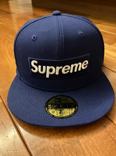 Supreme MLB Teams Box Logo New Era "Dark Royal"