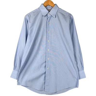古着 80~90年代 ブルックスブラザーズ Brooks Brothers Est.1818 SLIM FIT 長袖 コットンシャツ USA製 メンズL相当 ヴィンテージ/eaa599754