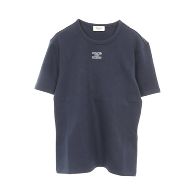 セリーヌ CELINE トリオンフ 半袖Tシャツ 衣料品 トップス コットン レディース ネイビー系 RX0IX140707OWL 【新品】