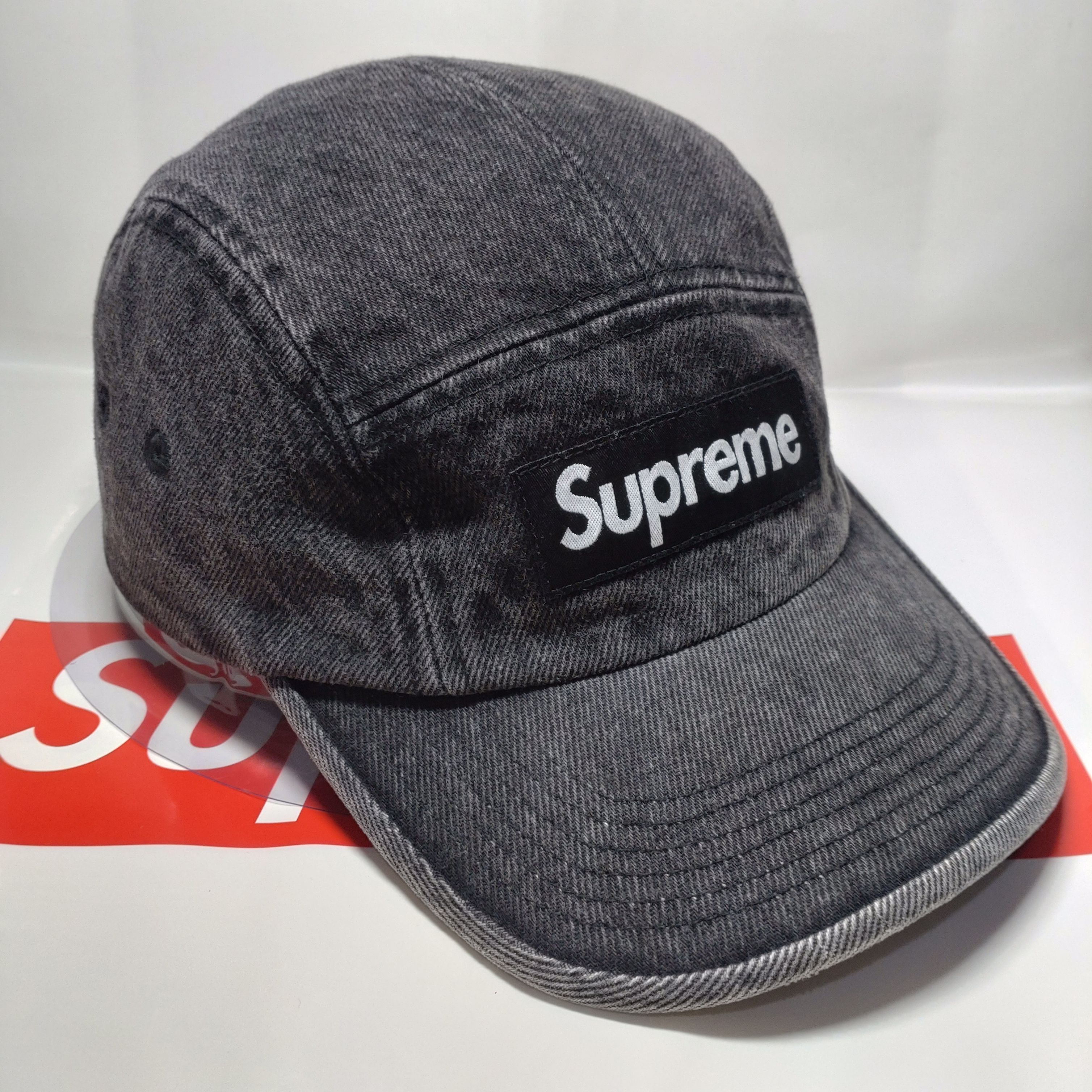 Supreme Denim Camp Cap "Black" (23SS)