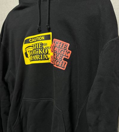 Black Eye Patch WACKO MARIA Pull Over Hooded Sweat Shirt "Black"