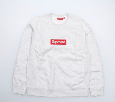 Supreme Box Logo Crewneck Sweatshirt "Ash Grey" (18FW)
