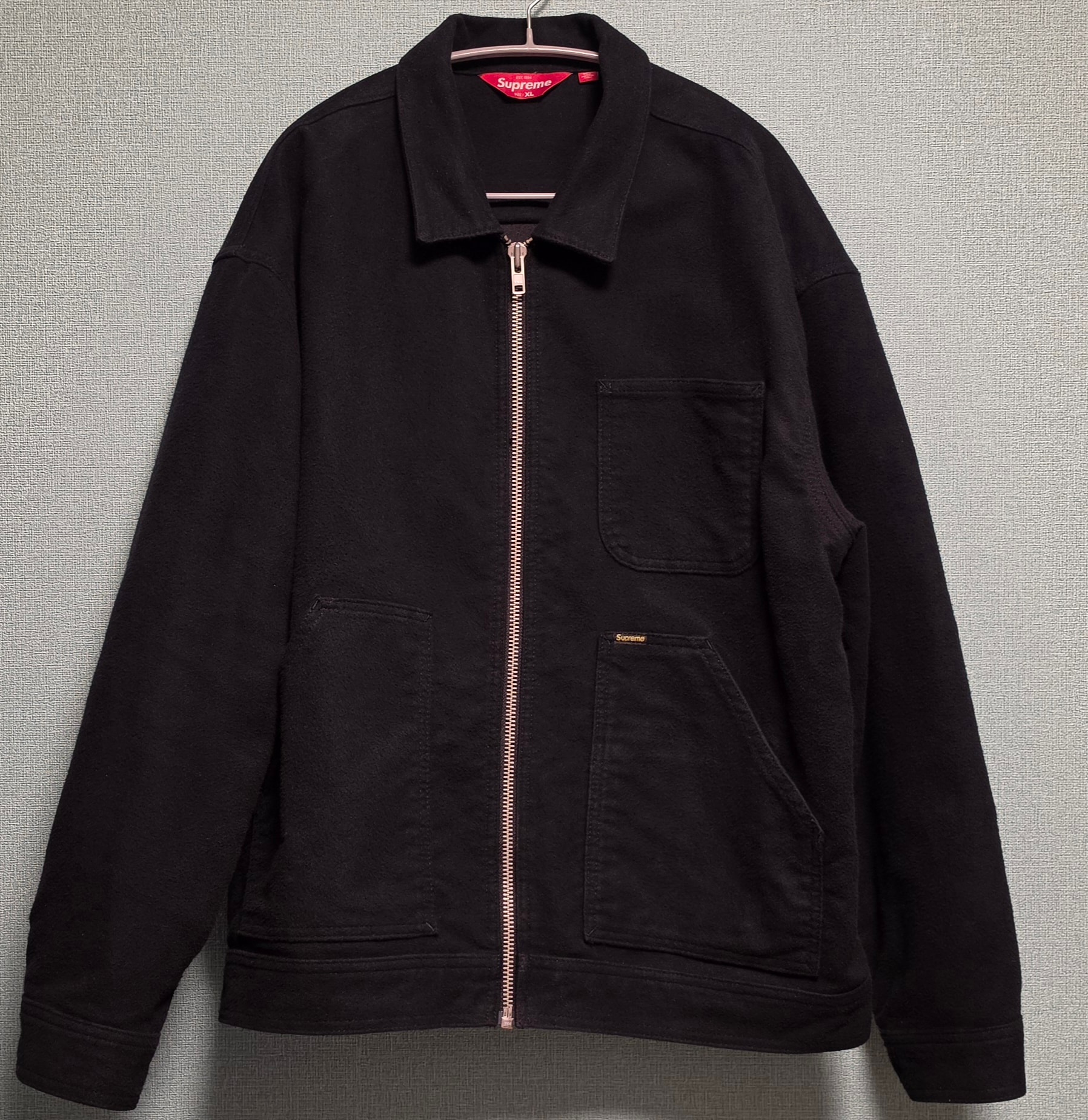 Supreme Moleskin Work Jacket "Black"