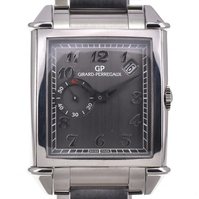 ジラール・ペルゴ GIRARD-PERREGAUX 25835-11-221-11A ヴィンテージ 1945 スモールセコンド デイト 自動巻き メンズ 良品 腕時計 I#147348