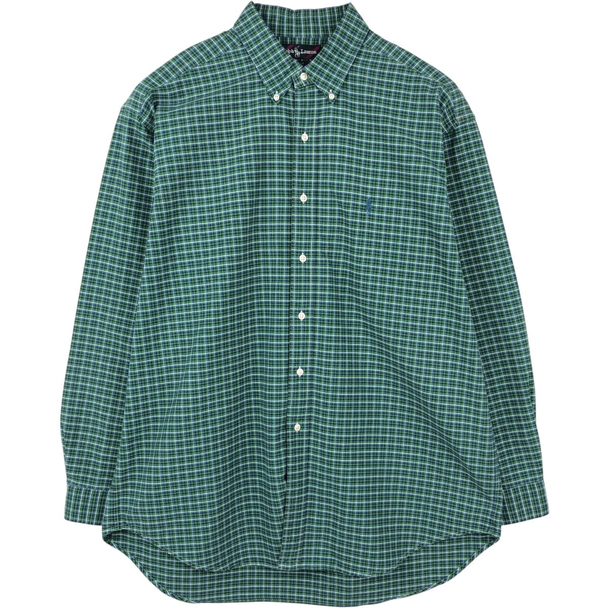 古着 ラルフローレン Ralph Lauren BLAKE 長袖 ボタンダウンチェックシャツ メンズXL相当/eaa661352
