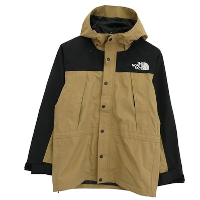 THE NORTH FACE ノースフェイス ダウンジャケット MOUNTAIN LIGHT JACKET GORE-TEX ゴアテックス フーデッド ジップアップ マウンテン ライト ジャケット ベージュ系 S【中古】