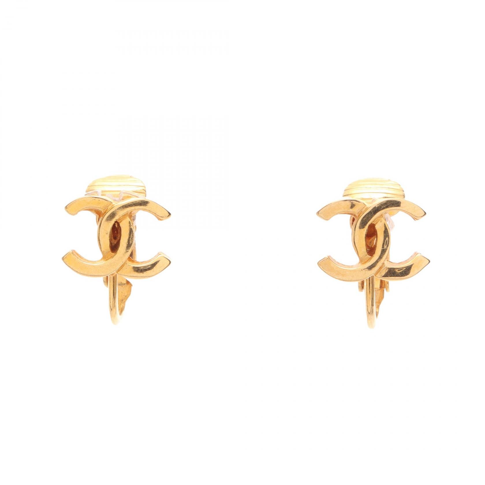 CHANEL シャネル イヤリング/グリポア  コメ有2 5 ヴィンテージ品   ゴールドカラー レディース / 241014005108 CHANEL（シャネル） グリポア ヴィンテージ 26 イヤリング 金メッキ