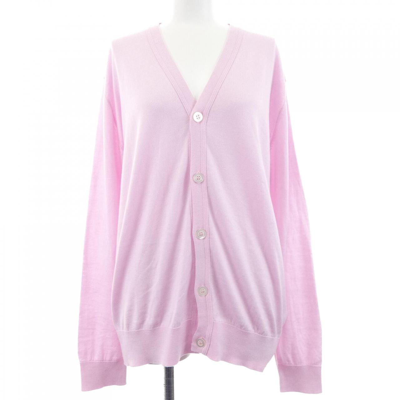 JOHN SMEDLEY - JOHN SMEDLEY ジョンスメドレー カーディガン L ピンク 【古着】【中古】 C (やや傷や汚れあり)】ジョンスメドレー JOHN SMEDLEY カーディガン M