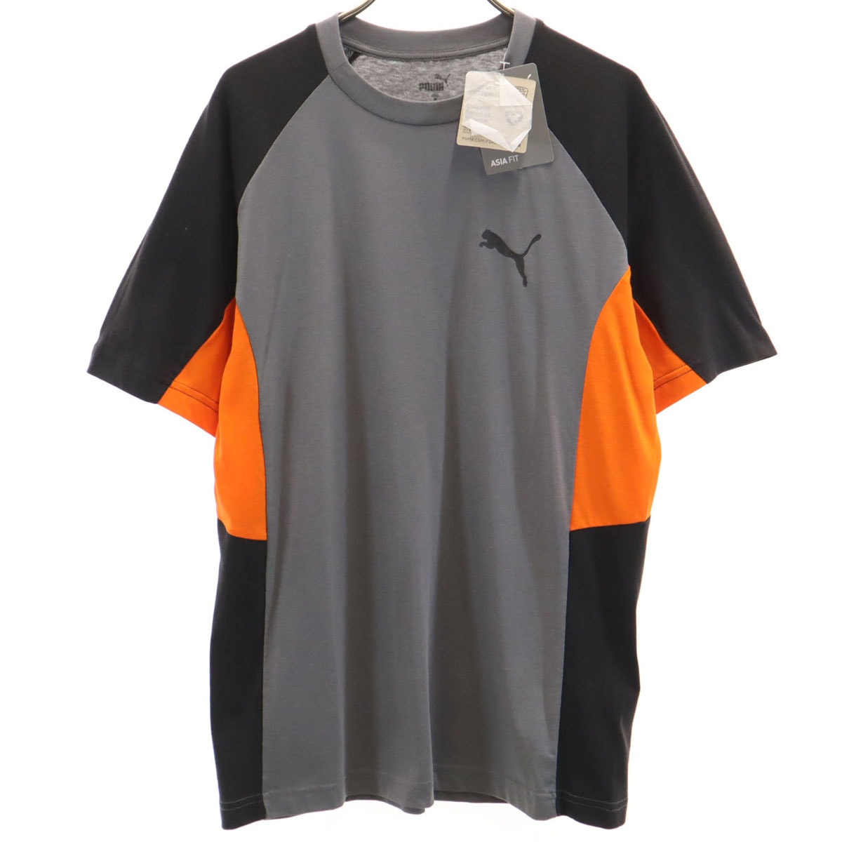 未使用 PUMA プーマ 半袖 Tシャツ M グレー ラグラン
