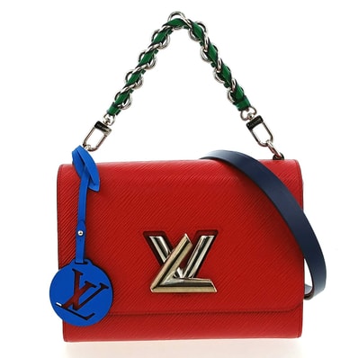 LOUIS VUITTON ルイ・ヴィトン ツイストMM ショルダーバッグ M50523 エピレザー レッド レディース【中古】
