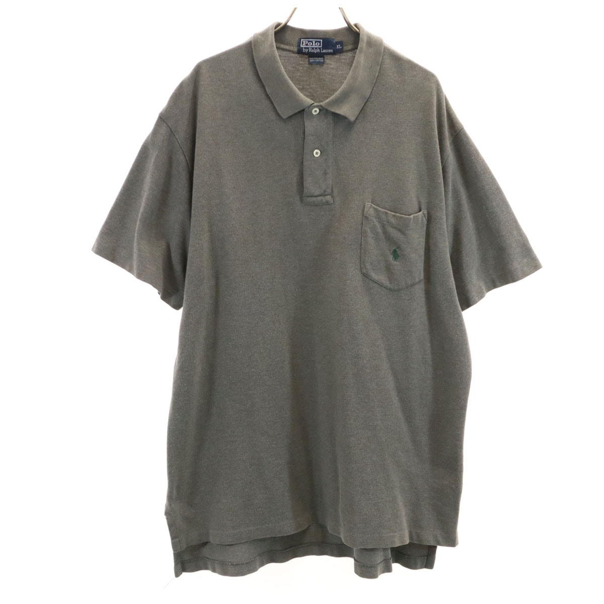 Polo by Ralph Lauren ポロバイラルフローレン 半袖 ポロシャツ XL チャコールグレー 鹿の子