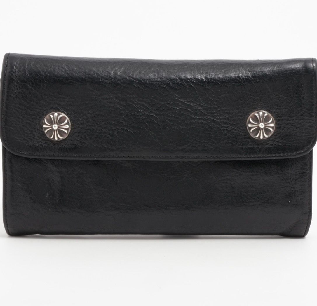 Chrome Hearts Wave Wallet Leather "Black"