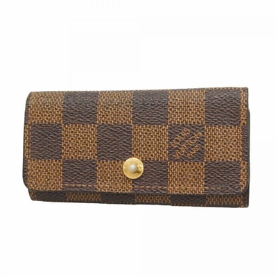 【6dd5084】ルイヴィトン キーケース ダミエ ミュルティクレ4 N62631 エベヌ【中古】メンズ レディース ユニセックス