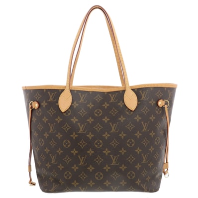 LOUIS VUITTON ルイ・ヴィトン ネヴァーフル MM トートバッグ M41177 モノグラム ブラウン レディース【中古】