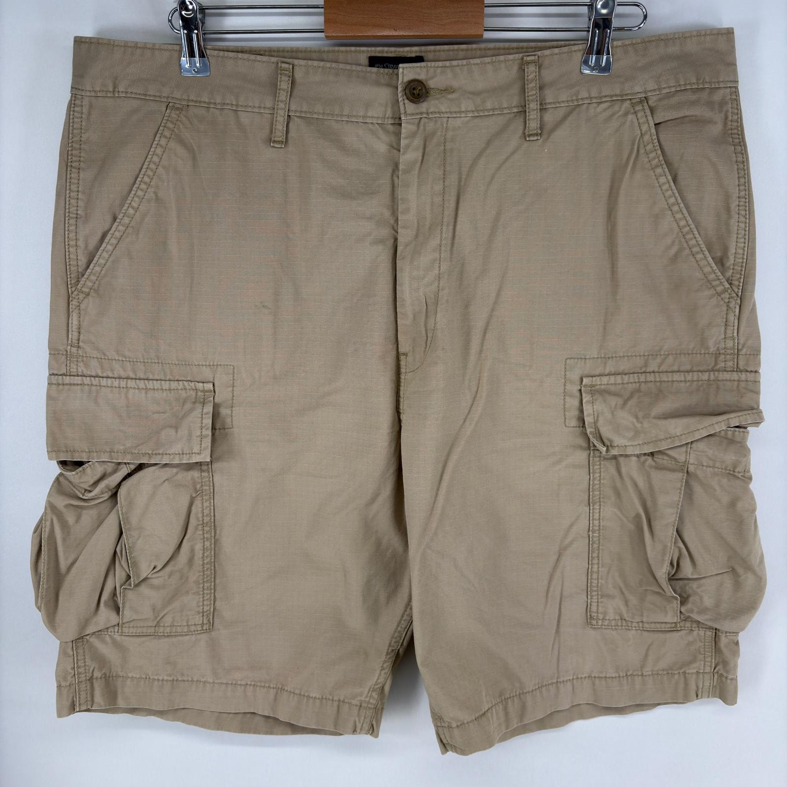 古着 リーバイス Levi's パンツ カーゴ ジッパーフライ リップストップ ショーツ ハーフパンツ ジッパーフライ 38  ベージュ系 メンズ