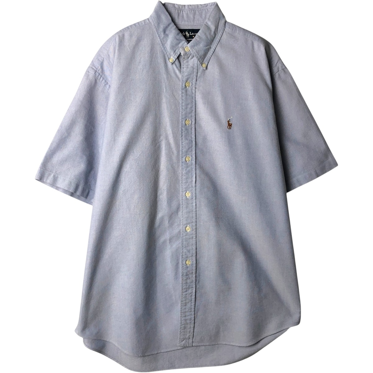 古着 ラルフローレン Ralph Lauren BLAIRE 半袖 ボタンダウンシャツ メンズL相当/eaa644892