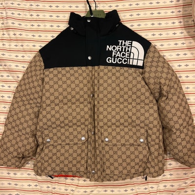 GUCCI × The North Face Puffa Jacket "Beige Ebony"