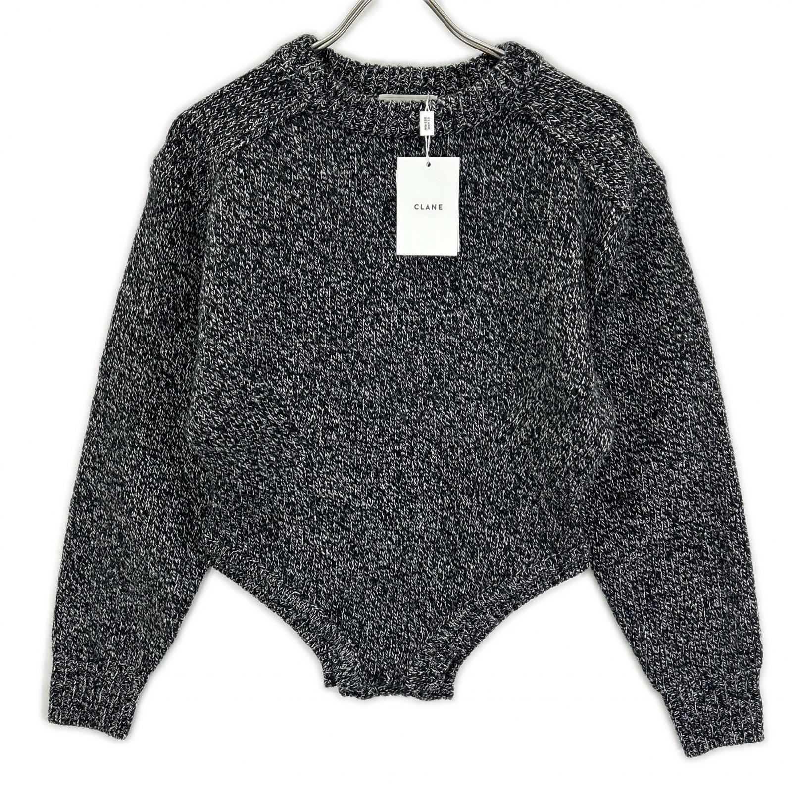 クラネ 25AW ブラック 19106-2132 ローゲージ BODYSUIT KNIT トップス 1