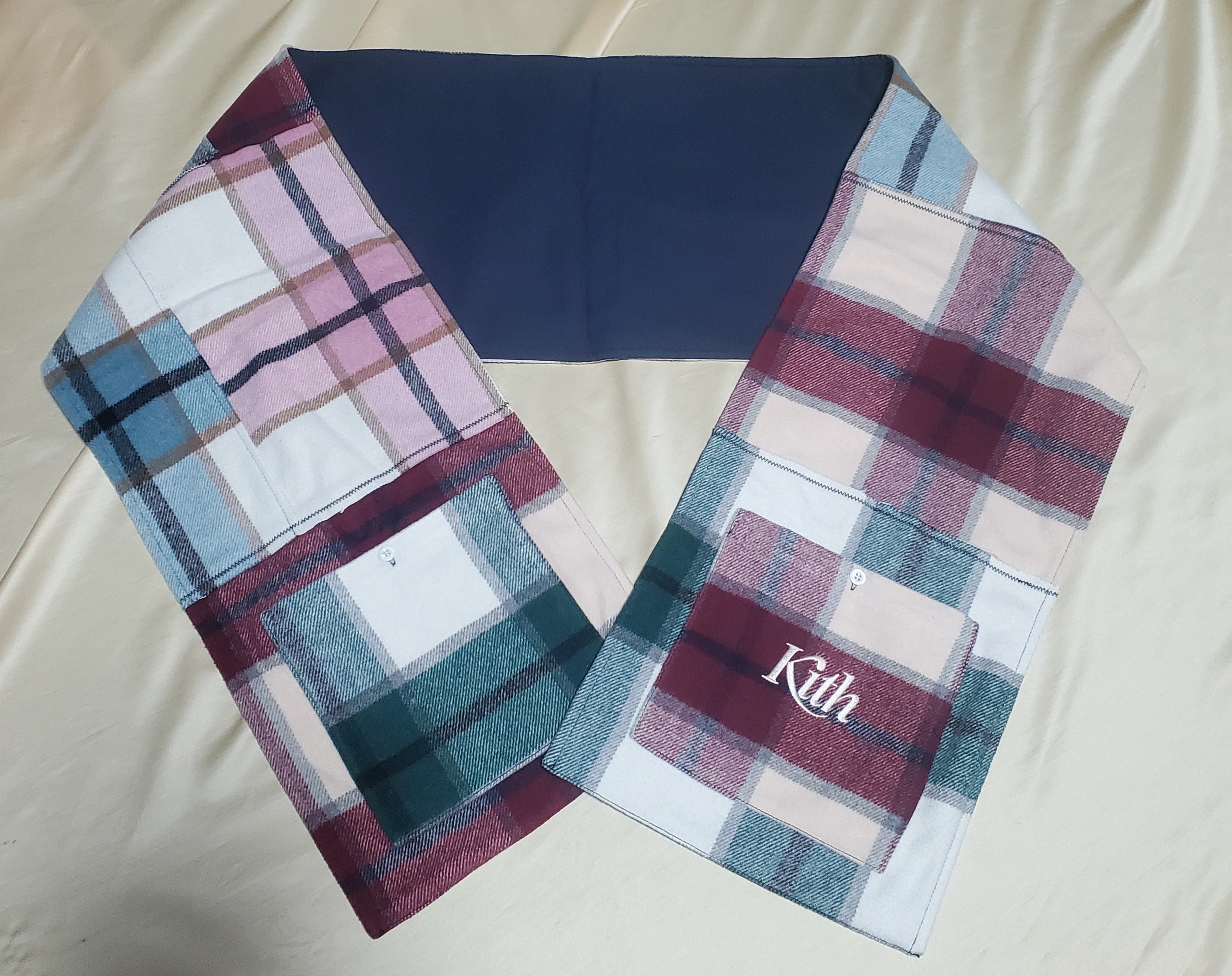 Kith Flannel Patchwork Scarf "Multi"