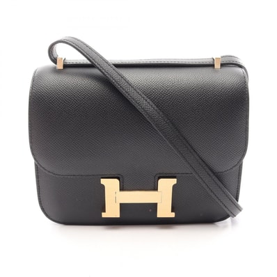 エルメス HERMES コンスタンス3 ミニ ショルダーバッグ バッグ ヴォーエプソン ヴォーエプソン K刻印(2025年製造) レディース ブラック系 083905CU 【中古】