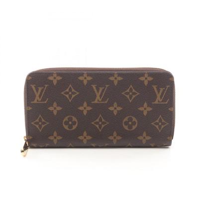ルイ・ヴィトン LOUIS VUITTON ジッピーウォレット ラウンド長財布 財布 PVC モノグラム メンズ レディース ブラウン系 M60017 【中古】