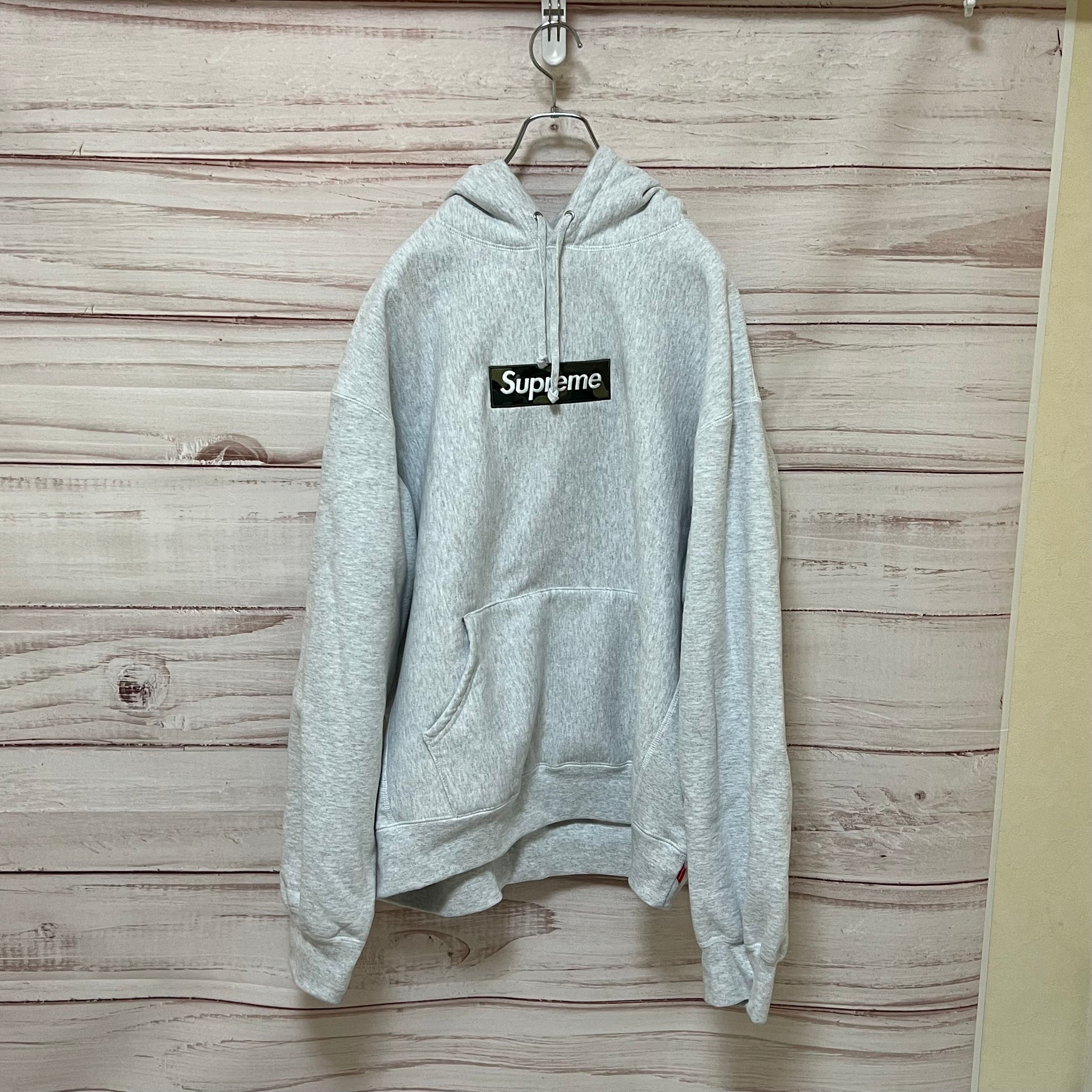 Supreme Box Logo Hooded Sweatshirt "Ash Grey" (23FW)