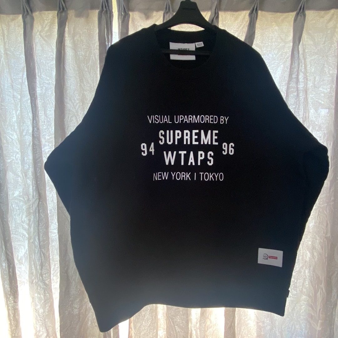 Supreme x WTAPS Crewneck "Black" 21274SPD-CSM03S