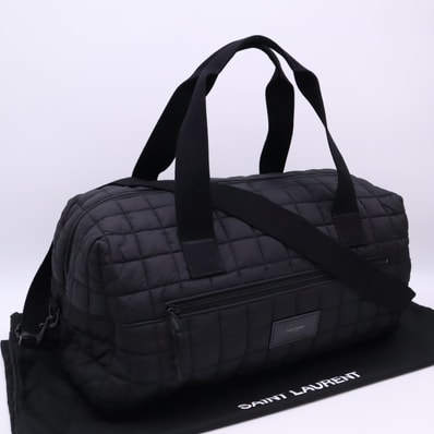 美品 SAINT LAURENT サンローラン ナイロン ヌックス ダッフ 594400 2wayボストンバッグ ブラック ナイロン メンズ
