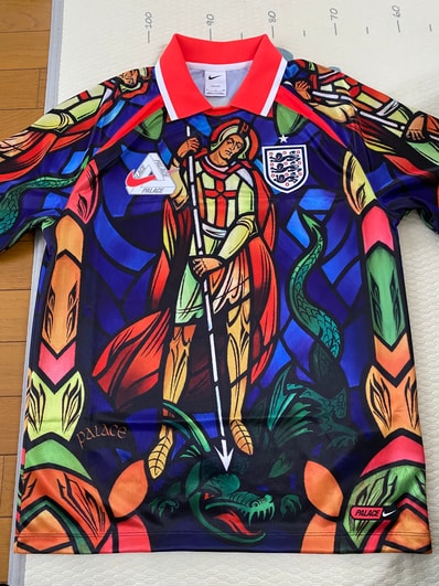 Nike x PALACE X2 World Cup Short-Sleeve Football Jersey England "Multi"