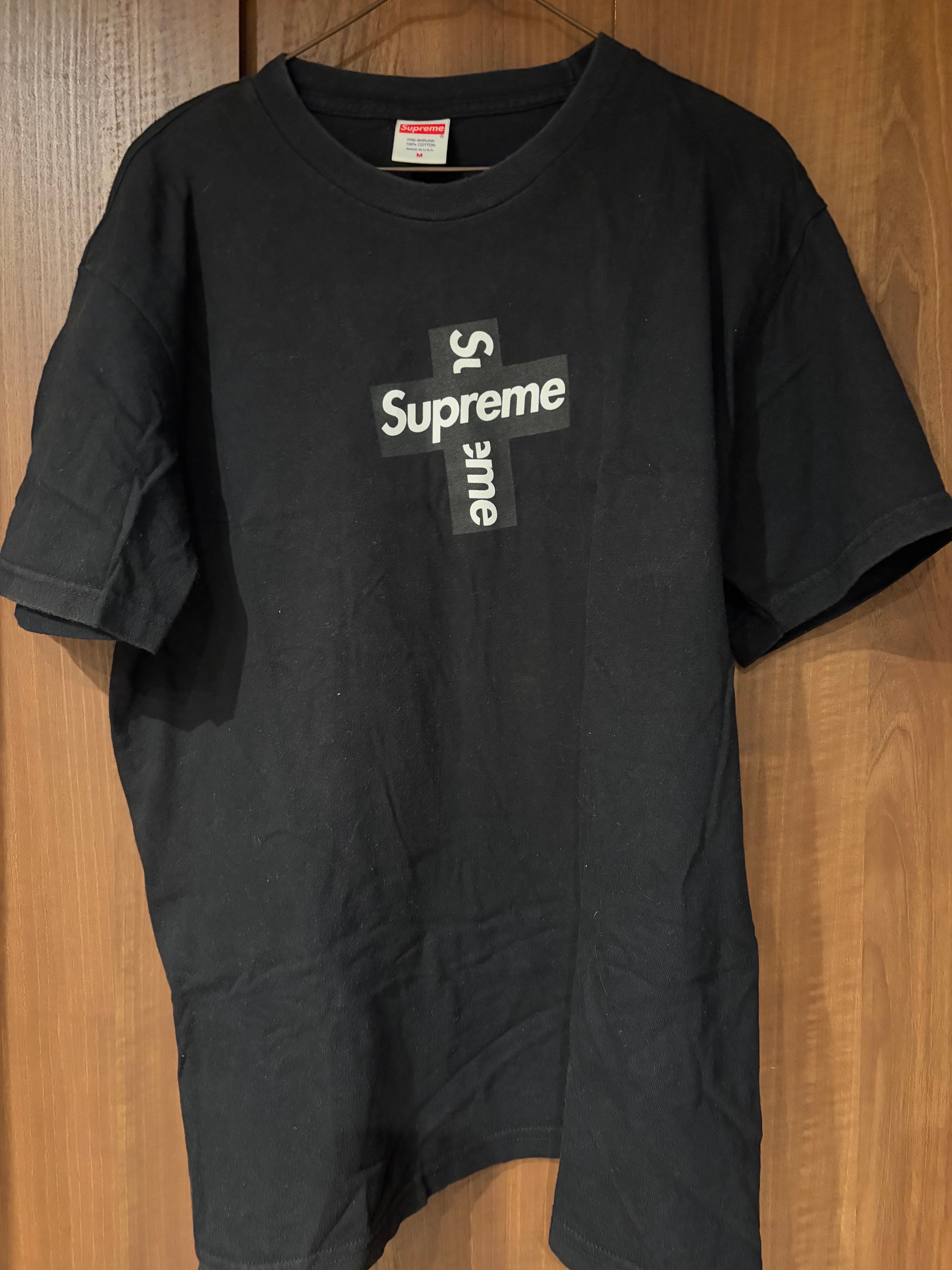 Supreme Cross Box Logo Tee "Black"