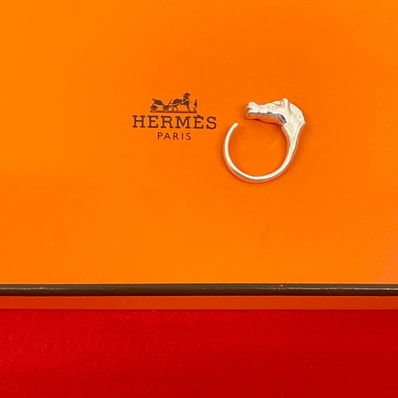 HERMES エルメス シュバルホース リング シルバー925 リング・指輪 13号 シルバー
43282