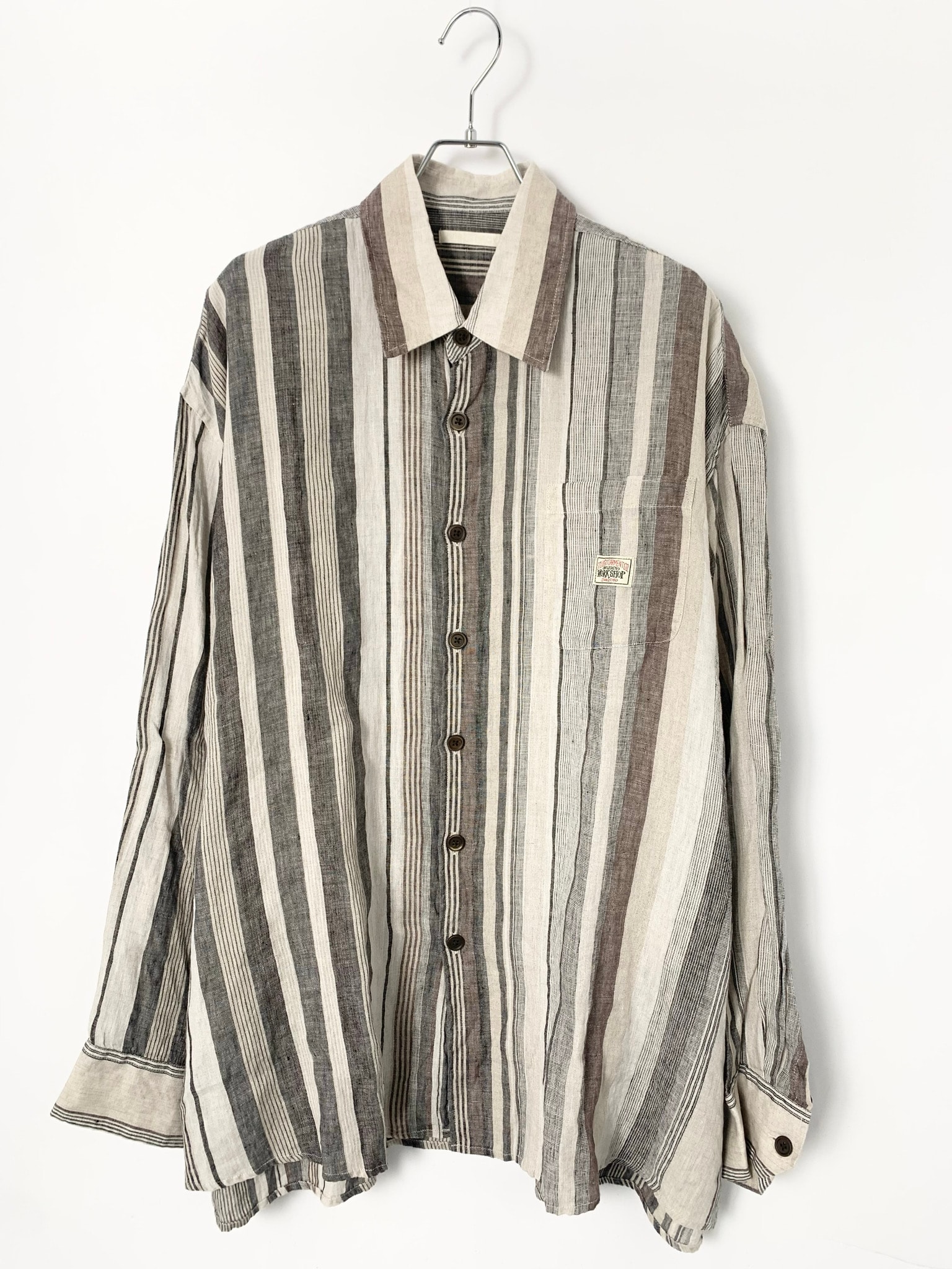 Stussy x Our Legacy Work Shop Borrowed Shirt "Raw Stripe"
