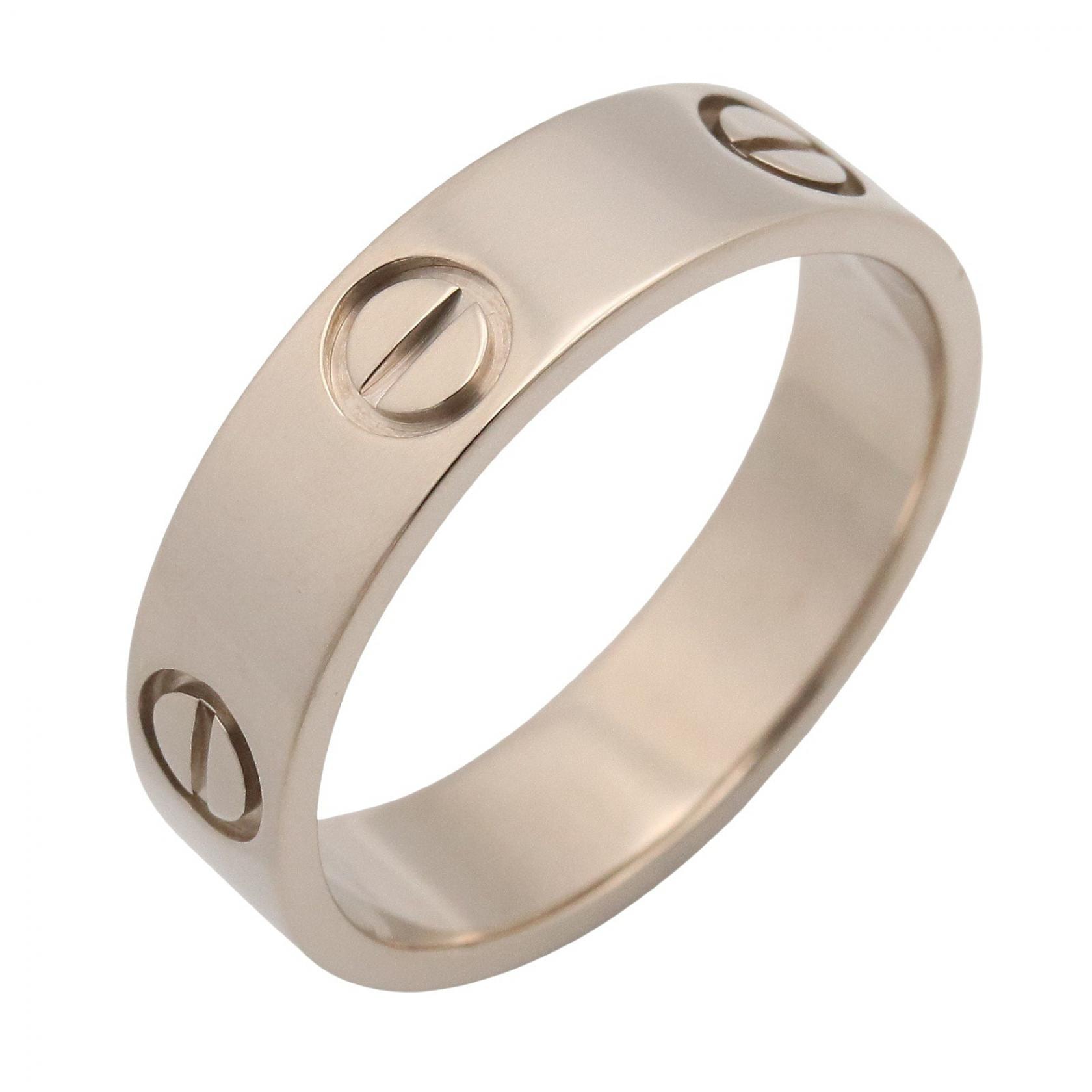 カルティエ CARTIER ラブリング リング・指輪 ジュエリー K18WG(ホワイトゴールド) メンズ レディース シルバー系 【中古】