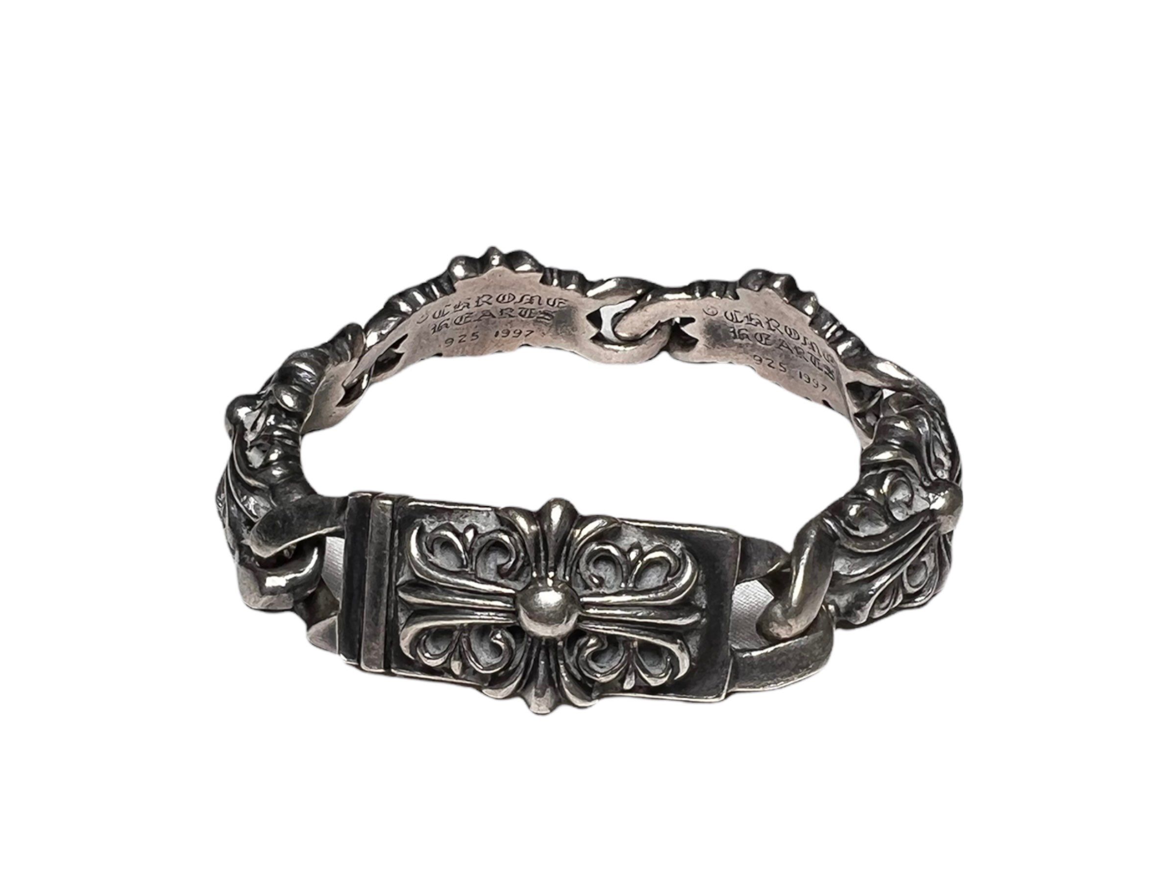 Chrome Hearts keeper link bracelet "Silver"