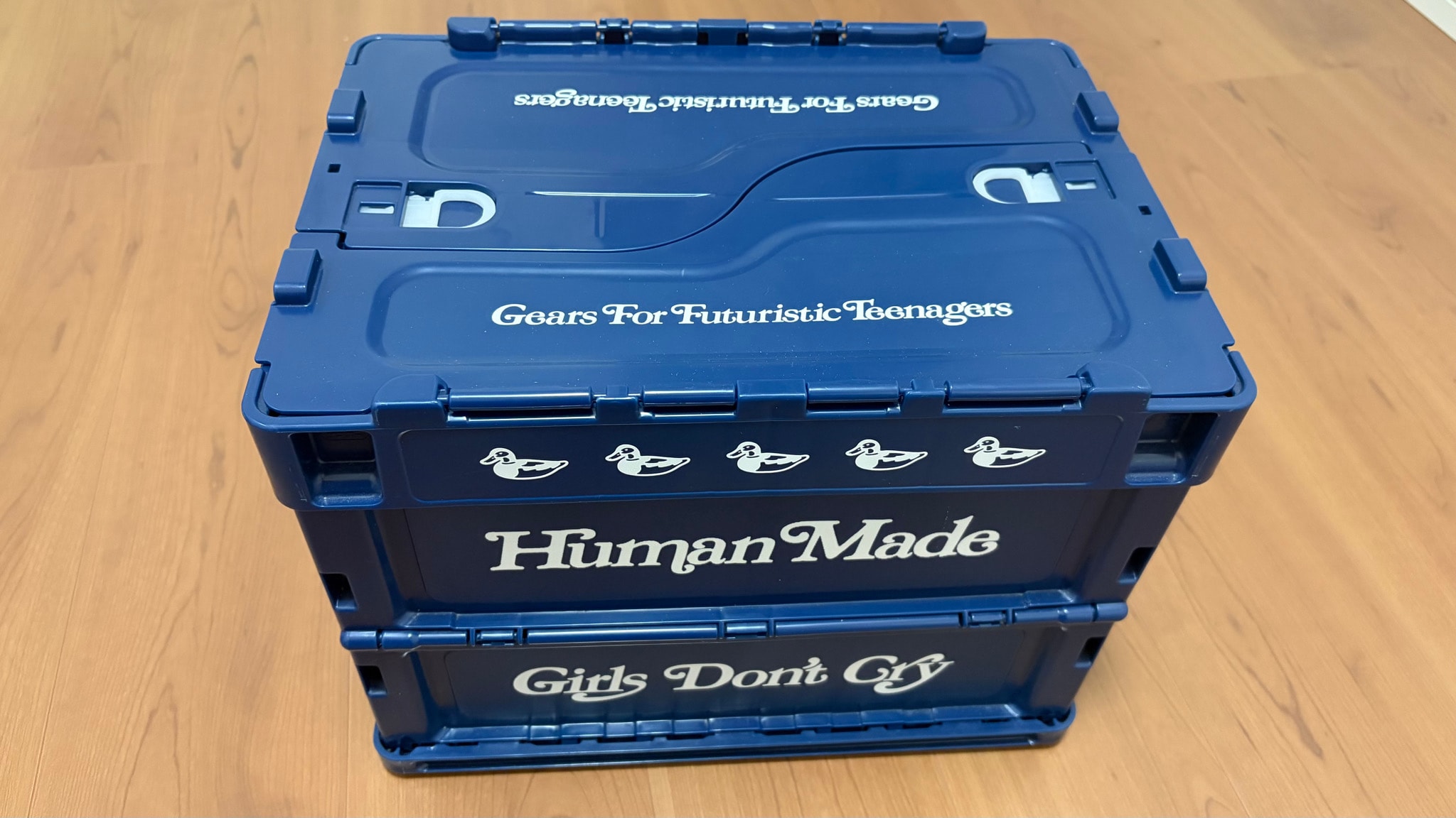 HUMAN MADE Girls Don ’t Cry Container case "Navy" / VERDY