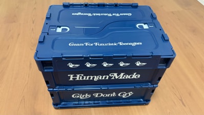 HUMAN MADE Girls Don ’t Cry Container case "Navy" / VERDY