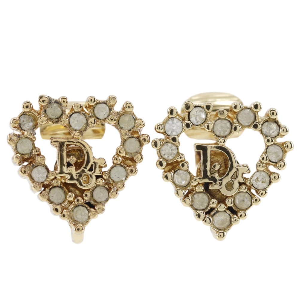 クリスチャンディオール ハートロゴ レディースイヤリング