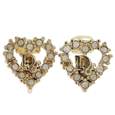 クリスチャンディオール ハートロゴ レディースイヤリング