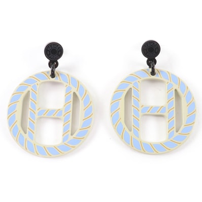 美品 エルメス Hエキップ・ノーティックピアス レディース