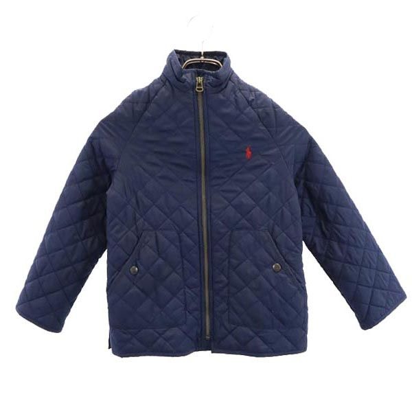 Polo by Ralph Lauren ポロバイラルフローレン 長袖 キルティングジャケット 7 ネイビー 女の子