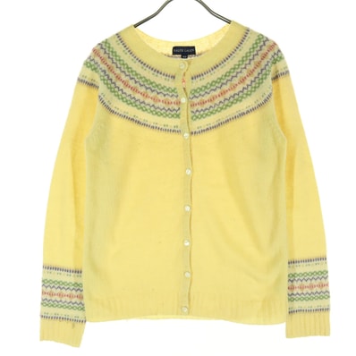 RALPH LAUREN ラルフローレン ノルディック柄 長袖 ニットカーディガン 160 イエロー