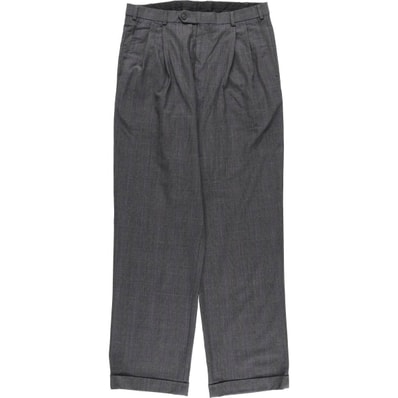 古着 ブルックスブラザーズ Brooks Brothers 346 STRETCH グレンチェック ツータック ウールパンツ スラックス メンズw34相当/eaa459711