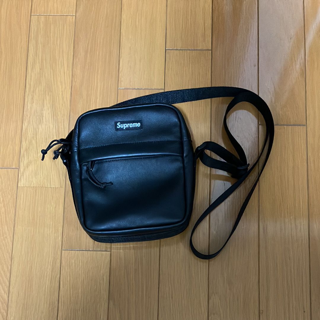 Supreme Leather Shoulder Bag 