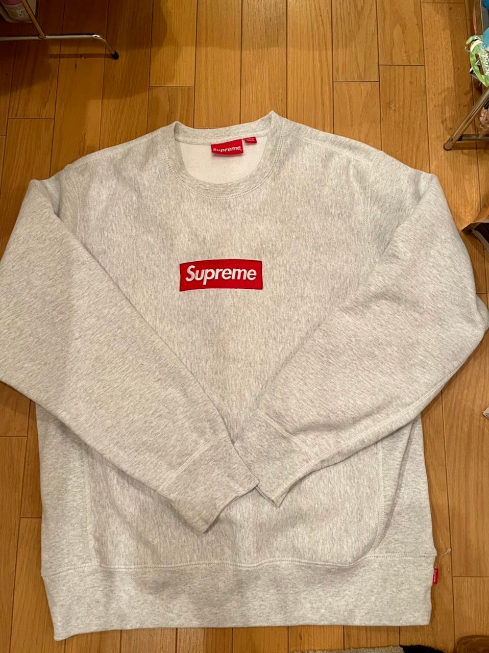 Supreme Box Logo Crewneck Sweatshirt "Ash Grey" (18FW)