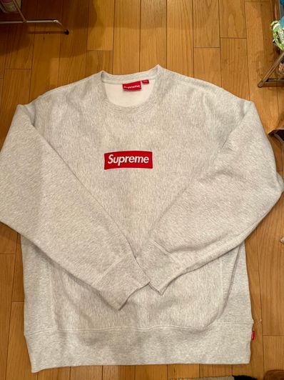 Supreme Box Logo Crewneck Sweatshirt "Ash Grey" (18FW)