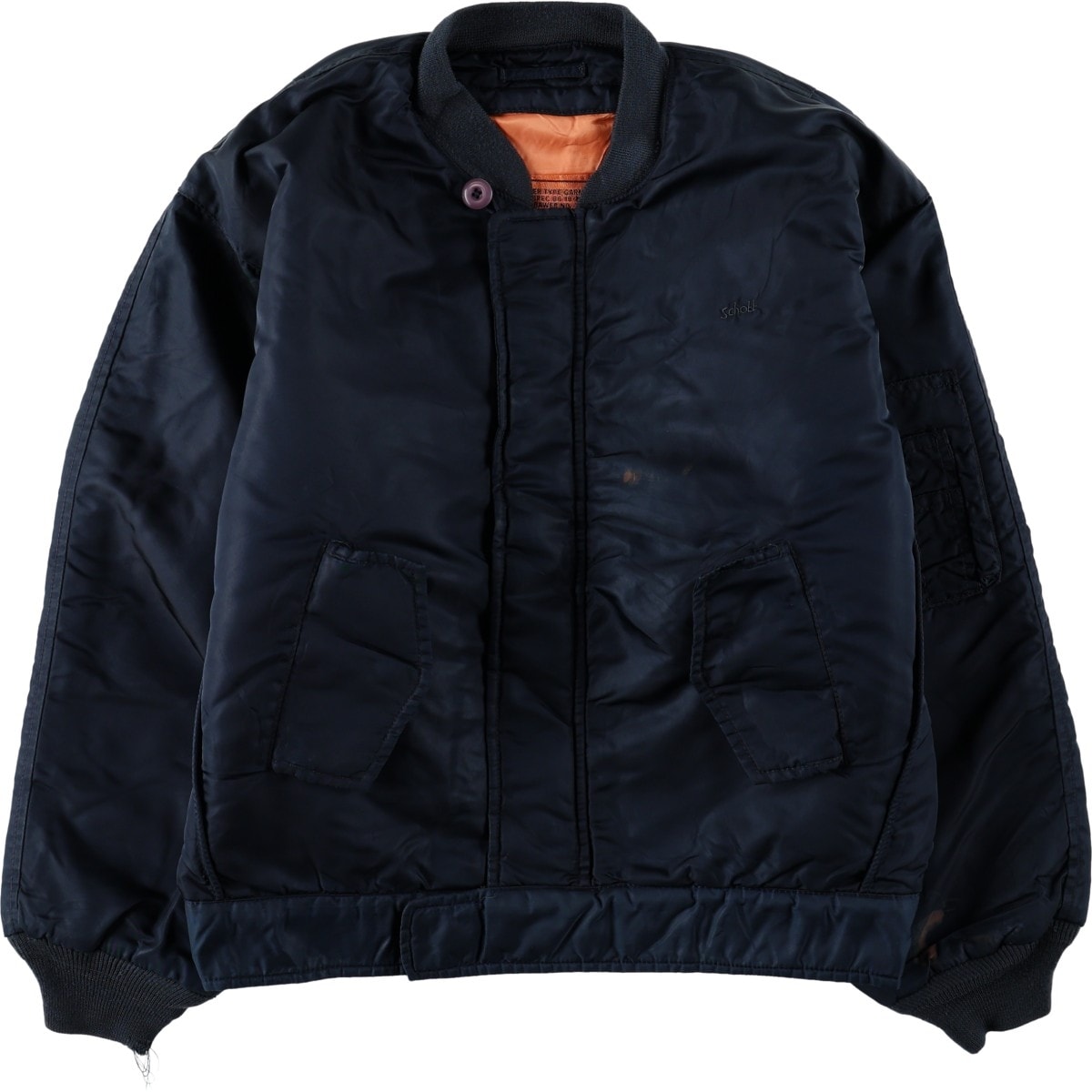 古着 民間品 ~90年代 ショット SCHOTT MA-1タイプ 中綿入り ミリタリー フライトジャケット メンズM相当/eaa680492