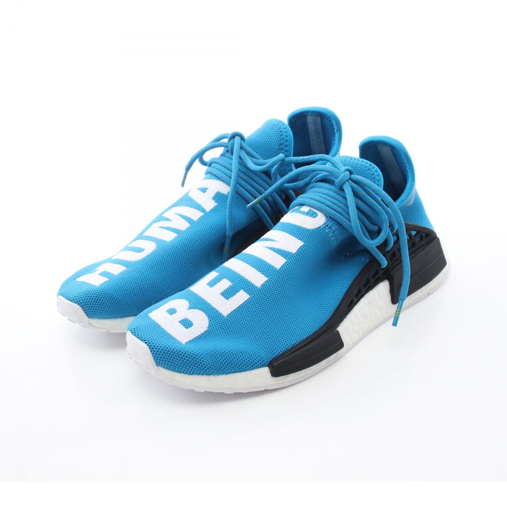 アディダス adidas adidas × Pharrell Williams PW HUMAN RACE NMD スリッポン 靴 ファブリック メンズ ブルー系 / ホワイト系 BB0618 【中古】